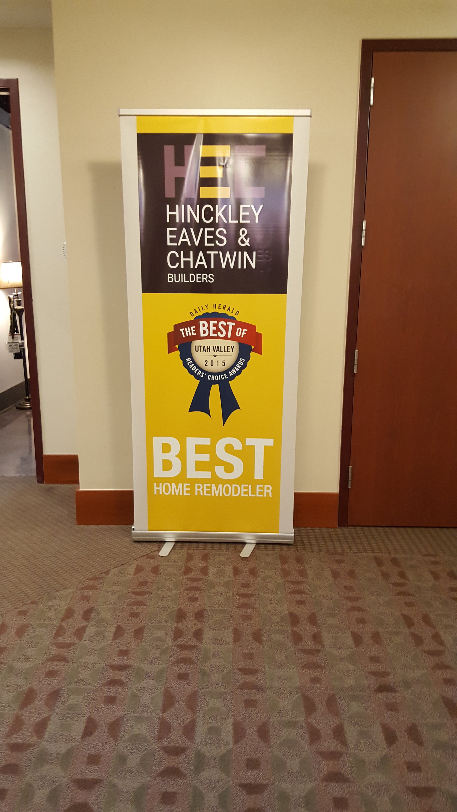 Best Home Remodeler pull-up banner